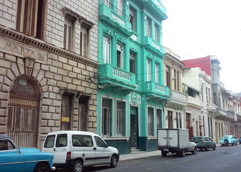 'View of the building' Casas particulares are an alternative to hotels in Cuba.